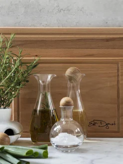 Set portaspezie in vetro soffiato con tappo in legno Eden 2 pz