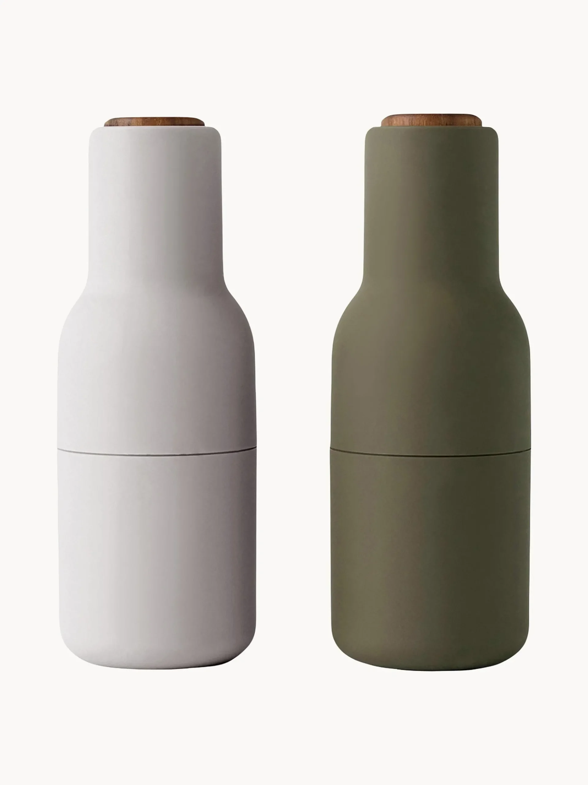 Set saliera e pepiera con tappo in legno di noce Bottle Grinder 2 pz