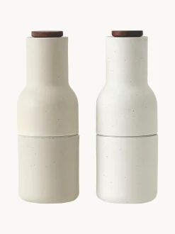 Set saliera e pepiera di design con coperchio in legno di noce Bottle Grinder 2 pz
