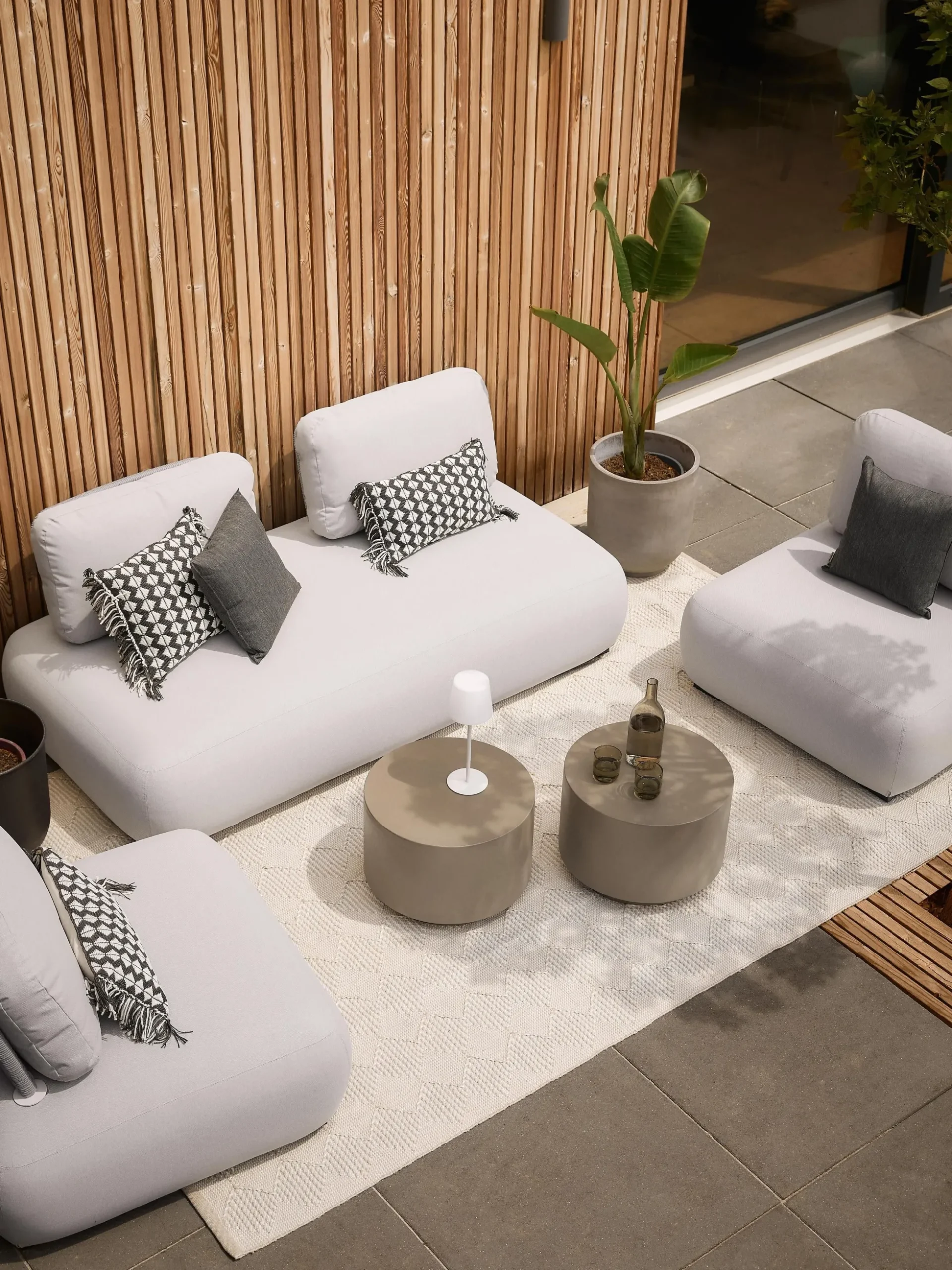 Set salotto da giardino componibile Olala 3 pz