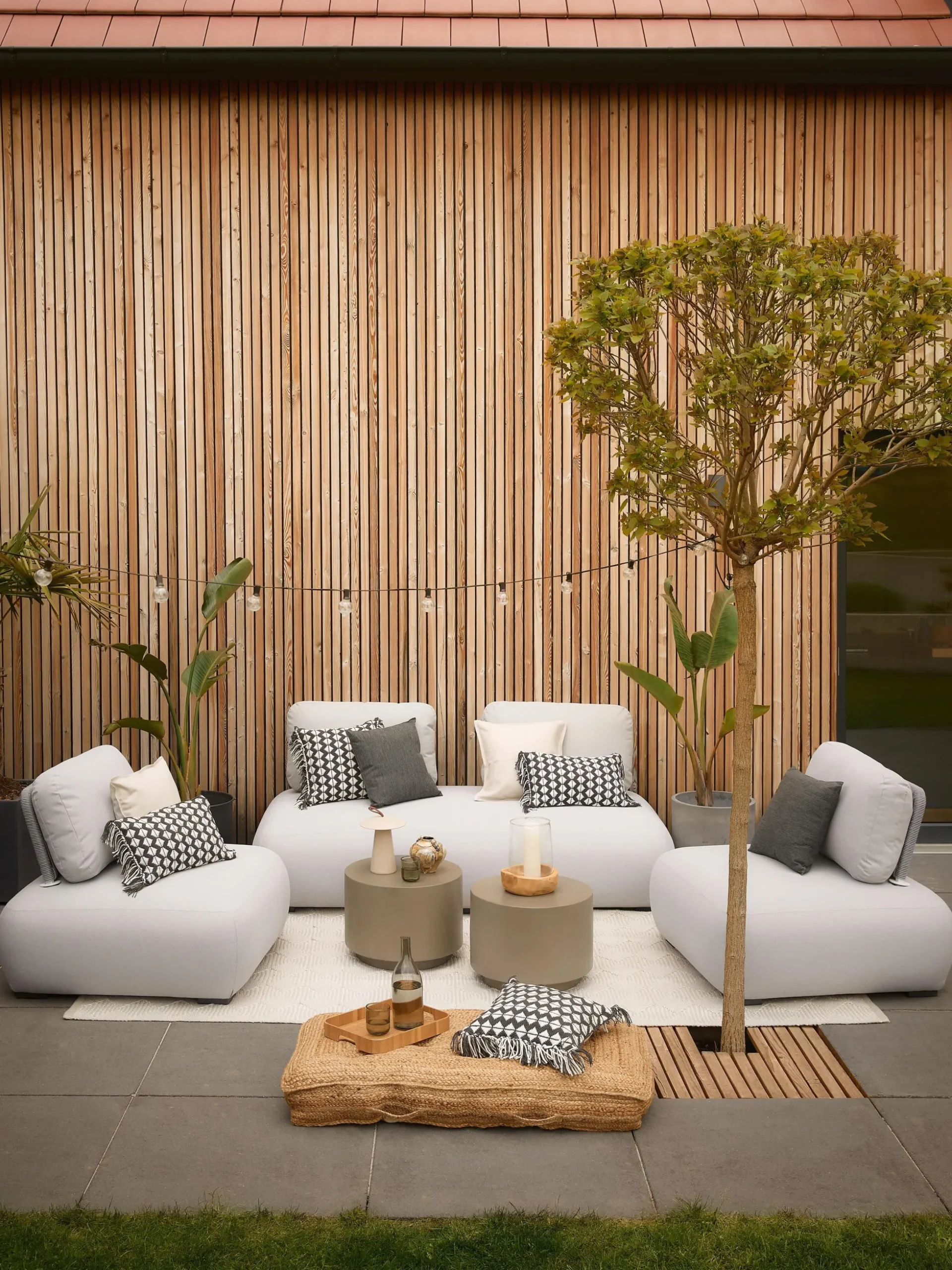 Set salotto da giardino componibile Olala 3 pz