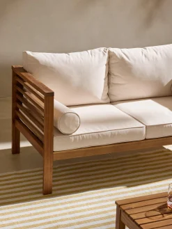 Set salotto da giardino in legno di acacia Bo 4 pz