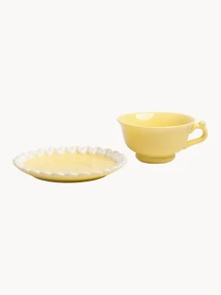 Set tazza e piattino fatti a mano Whip 2 pz