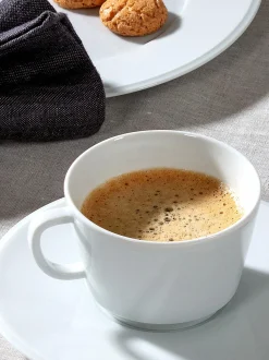 Set tazzina da caffè in porcellana fatte a mano con piattini Vitruv 2 pz