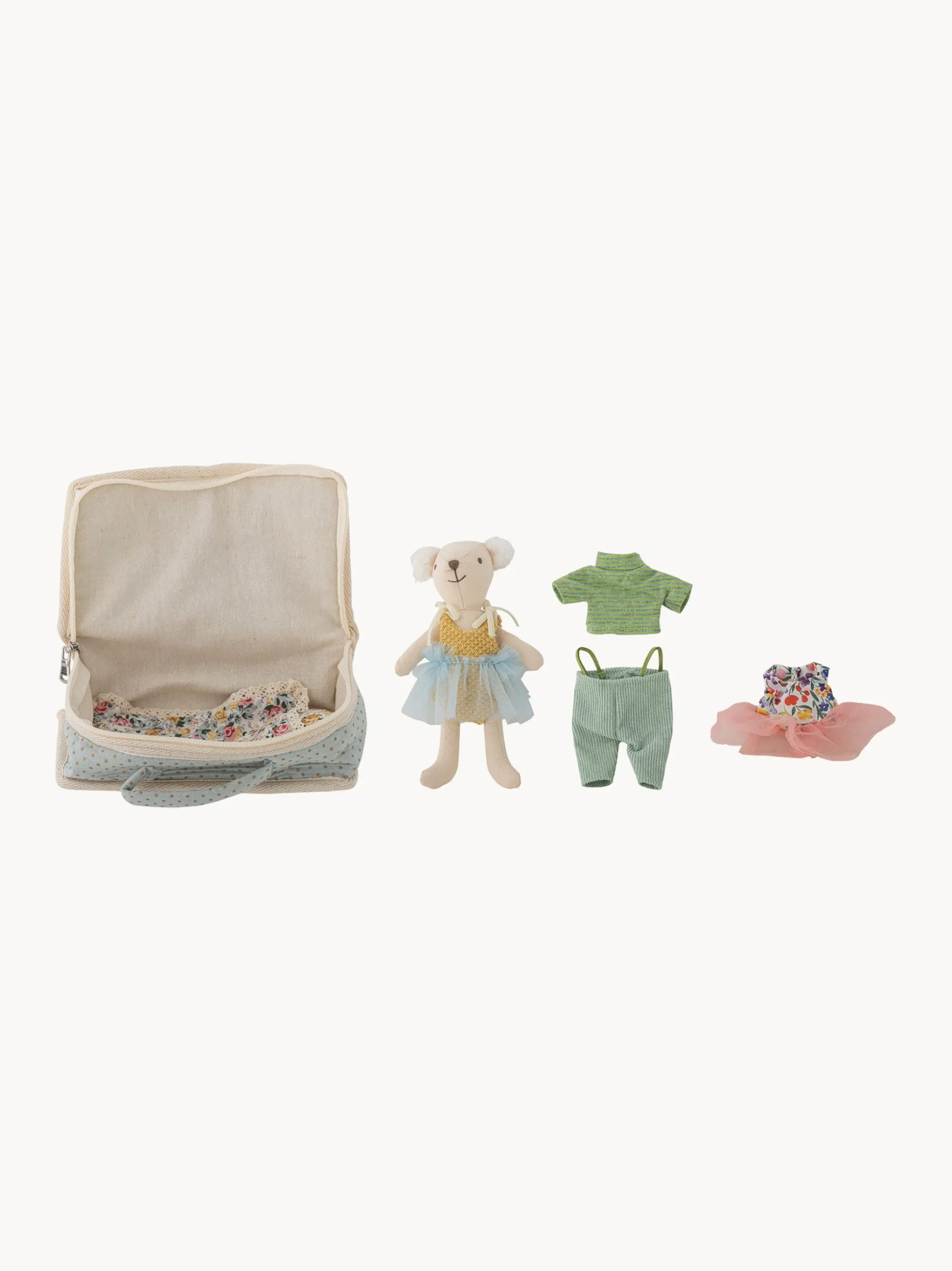 Set bambola con borsa e accessori Lara 6 pz