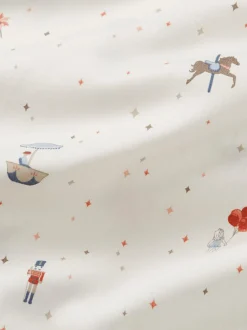 Set biancheria da letto per bambini in cotone satinato Carousel
