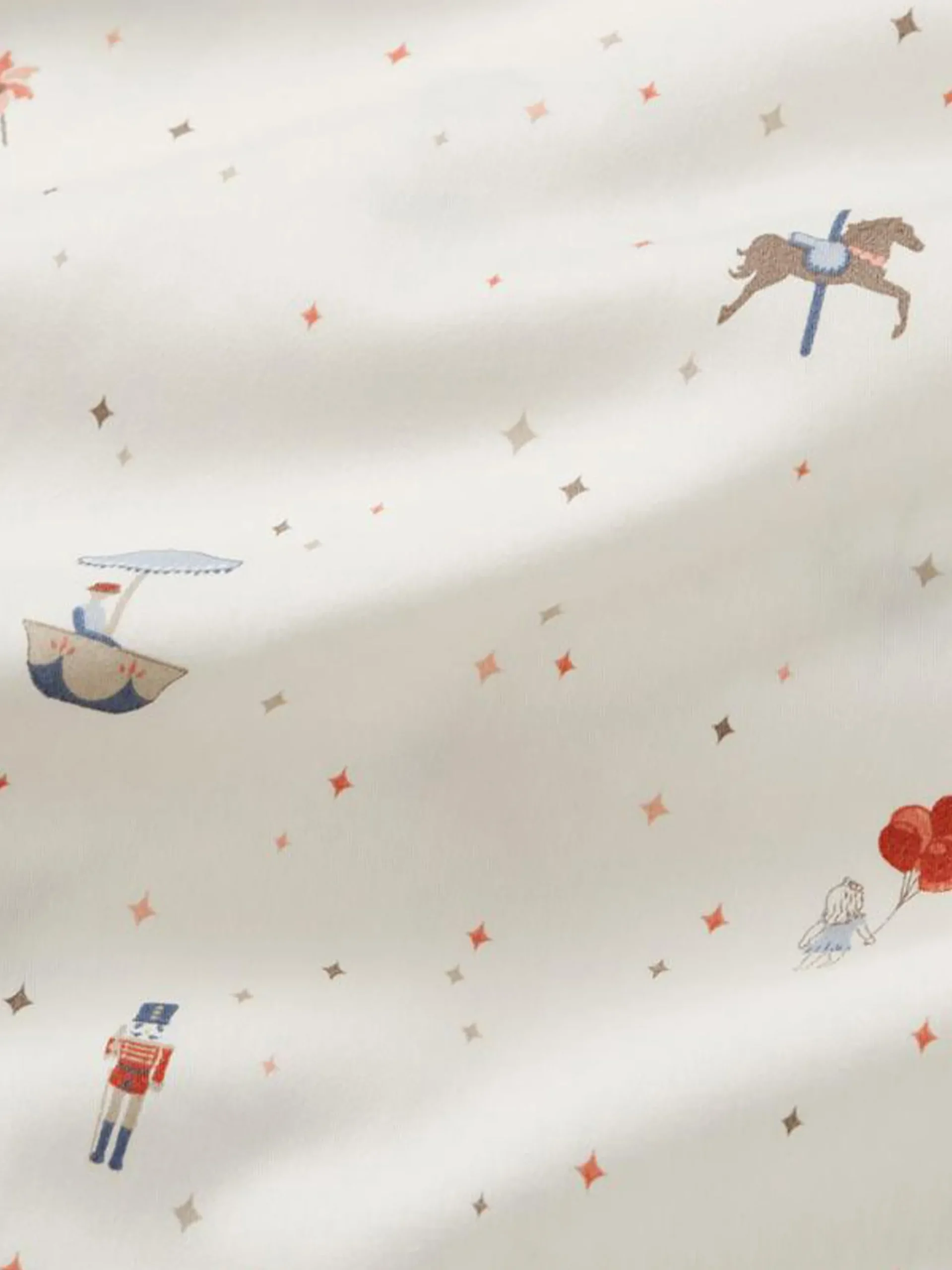 Set biancheria da letto per bambini in cotone satinato Carousel