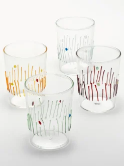 Set 4 bicchieri acqua fatti a mano 4 Stagioni