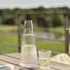 Set caraffa con bicchiere Pilastro, set da 2