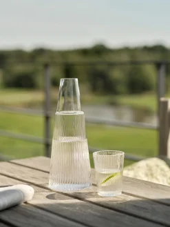 Set caraffa con bicchiere Pilastro, set da 2