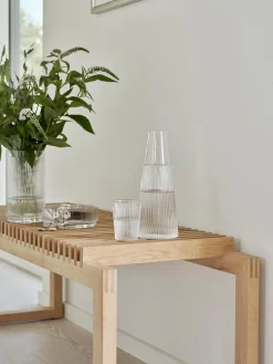 Set caraffa con bicchiere Pilastro, set da 2