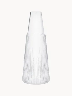 Set caraffa con bicchiere Pilastro, set da 2