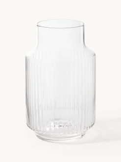 Set caraffa e bicchiere in vetro soffiato Aleo, set da 2