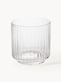 Set caraffa e bicchiere in vetro soffiato Aleo, set da 2