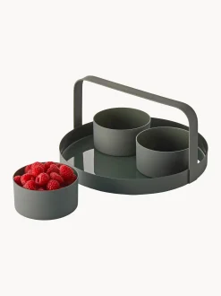 Set ciotole con vassoio da portata Clara 4 pz