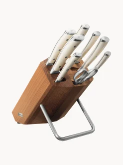 Set coltelli con ceppo e 1 paio di forbiciin legno di faggio Classic Icon 8 pz