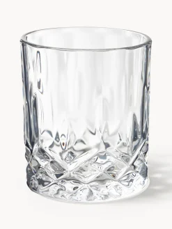 Set da whisky in cristallo con rilievo George