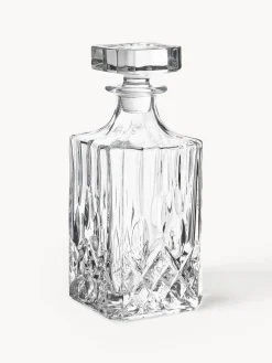 Set da whisky in cristallo con rilievo George