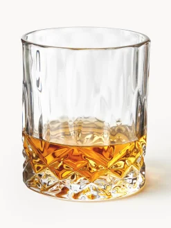 Set da whisky in cristallo con rilievo George