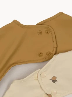 Set di 2 bavaglini con maniche Lemon
