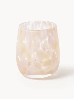 Set di 4 bicchieri acqua fatti a mano Yava