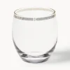 Set di 6 bicchieri acqua in cristallo con decoro oro Dvorak