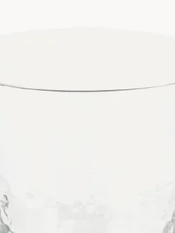 Set di 4 bicchieri acqua in vetro soffiato irregolare Hammered
