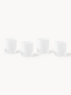 Set di 4 bicchieri con motivo in rilievo Bicchi