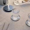 Set di 6 bicchieri con rilievo Pilastro