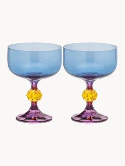 Set di 2 bicchieri da cocktail in cristallo Paradise