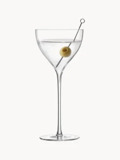 Set di 2 bicchieri da cocktail in vetro soffiato Savoy