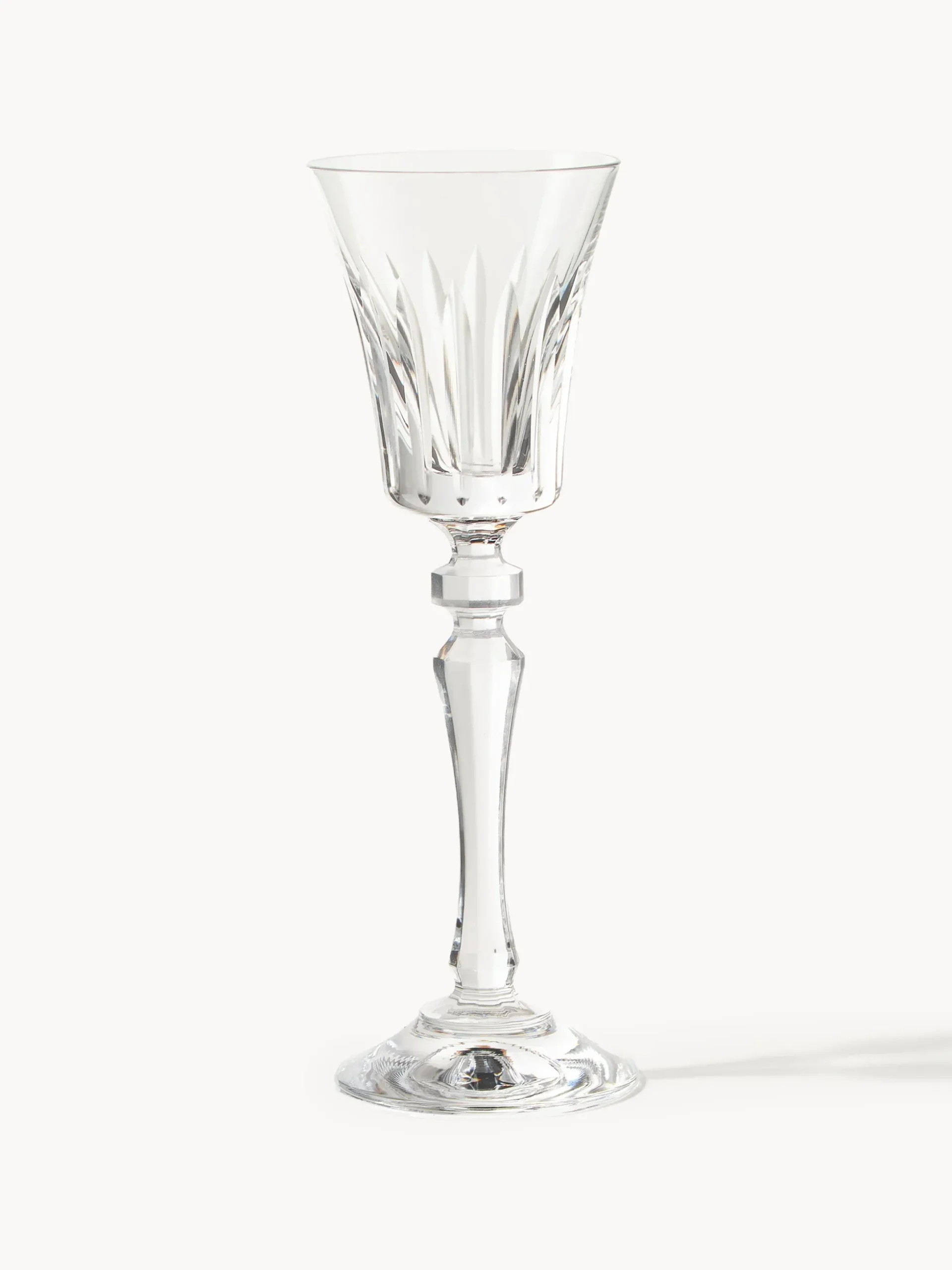 Set di 4 bicchieri da liquore in cristallo Alessio