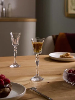 Set di 4 bicchieri da liquore in cristallo Alessio