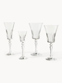 Set di 4 bicchieri da liquore in cristallo Alessio
