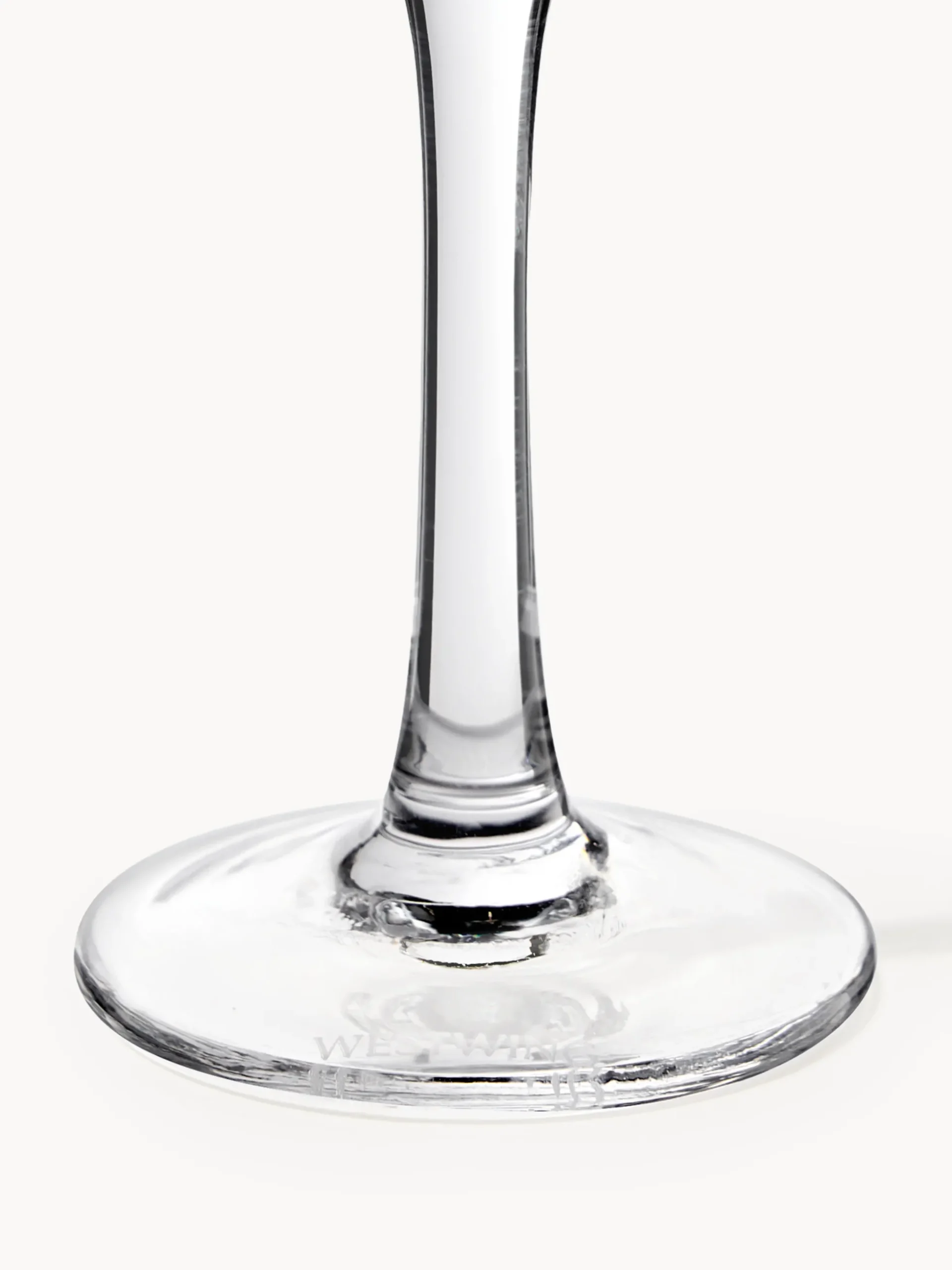 Set di 4 bicchieri da liquore in vetro soffiato con bordo dorato Aleo