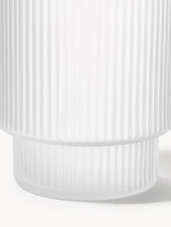 Set di 4 bicchieri da long drink in vetro soffiato millerighe Ripple