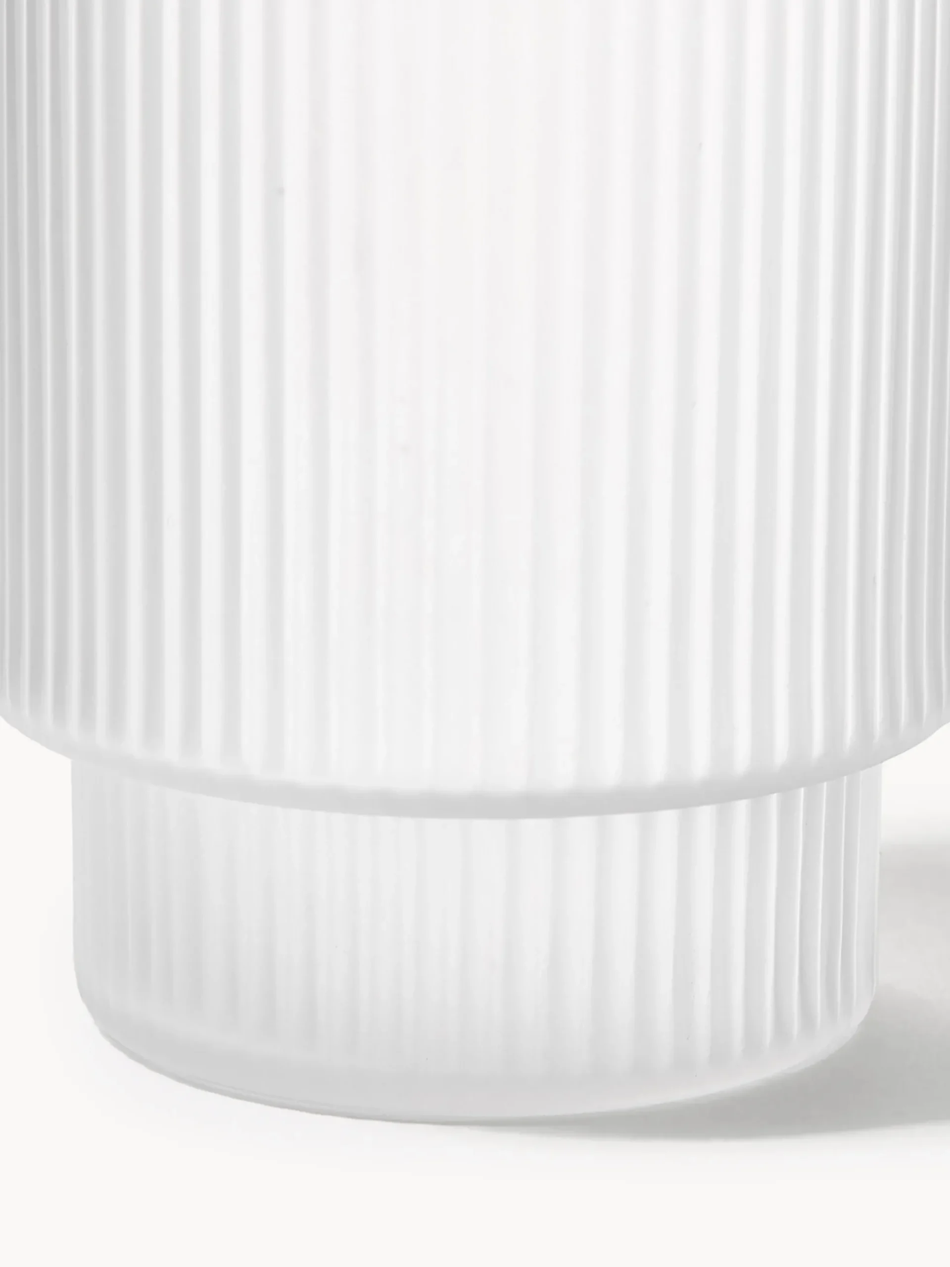 Set di 4 bicchieri da long drink in vetro soffiato millerighe Ripple