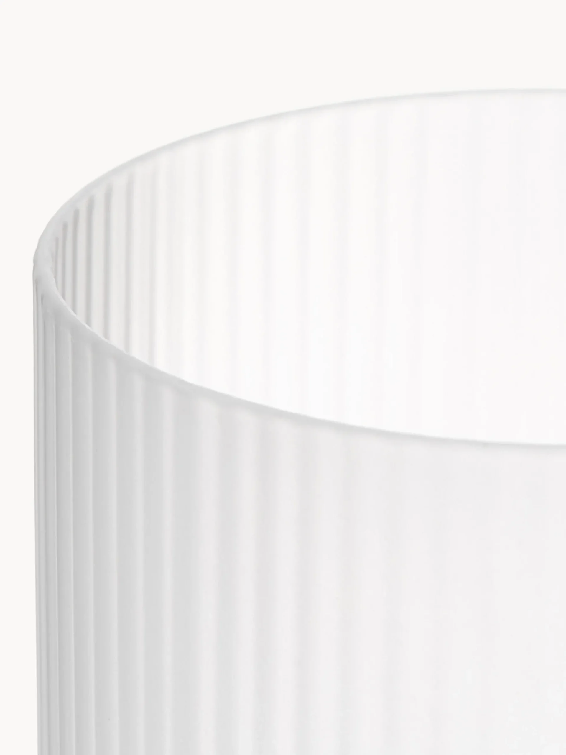 Set di 4 bicchieri da long drink in vetro soffiato millerighe Ripple