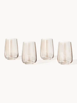 Set di 4 bicchieri da long drink in vetro soffiato Ellery