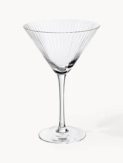 Set di 4 bicchieri da Martini in vetro soffiato Aleo