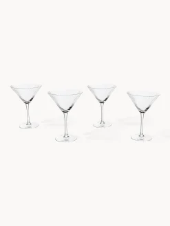 Set di 4 bicchieri da Martini in vetro soffiato Aleo