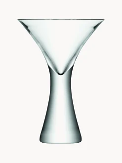 Set di 2 bicchieri da Martini in vetro soffiato Moya