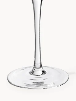 Set di 4 bicchieri da Martini in vetro soffiato con bordo dorato Aleo