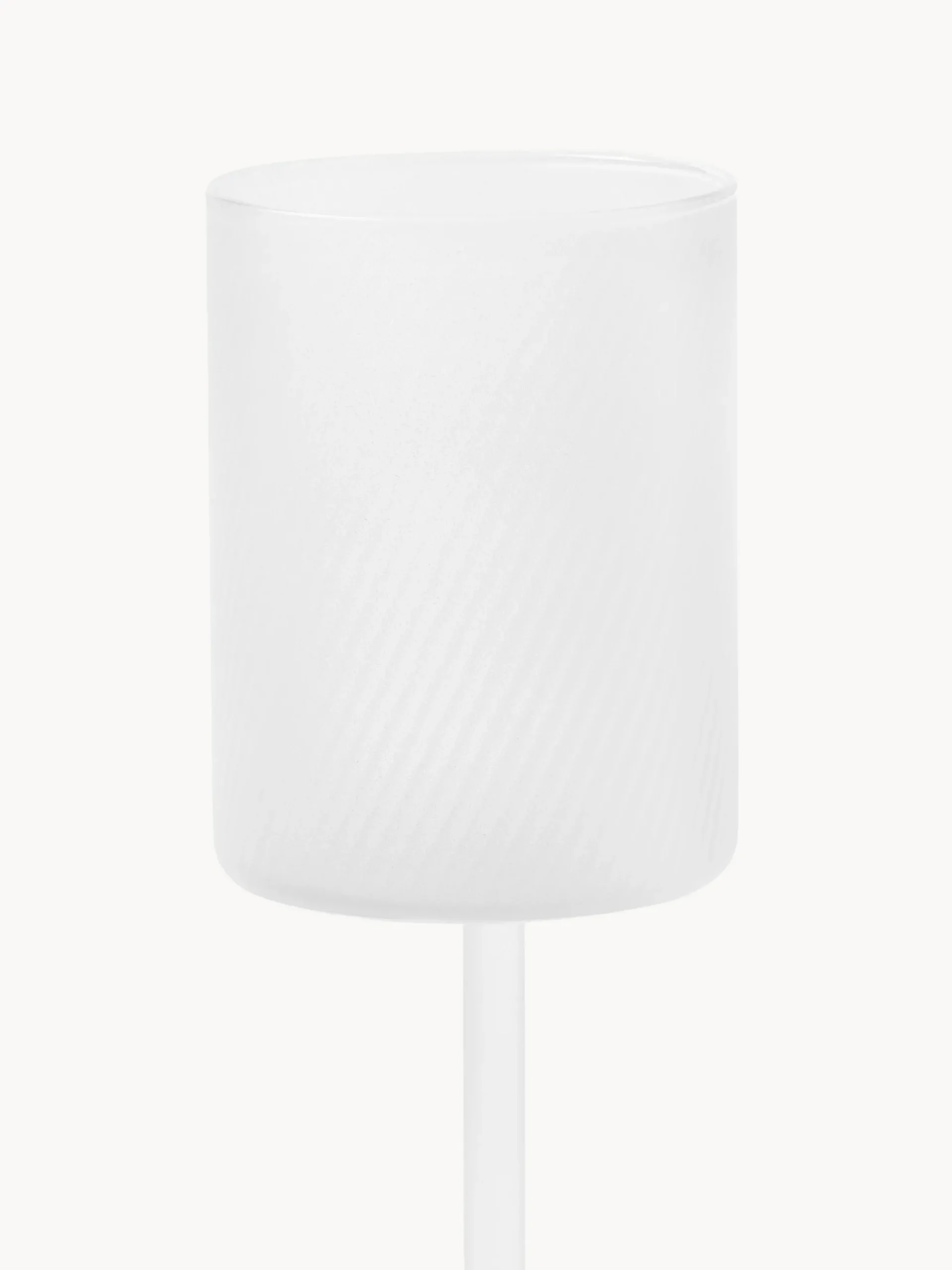 Set di 4 bicchieri da vino bianco in vetro soffiato Limon