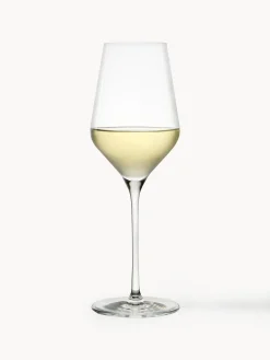 Set di 6 bicchieri da vino bianco in cristallo Quadrophil