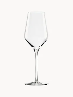 Set di 6 bicchieri da vino bianco in cristallo Quadrophil