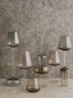 Set di 2 bicchieri da vino bianco in vetro soffiato Belo