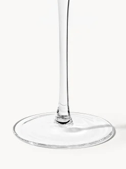 Set di 4 bicchieri da vino in vetro soffiato Swirl
