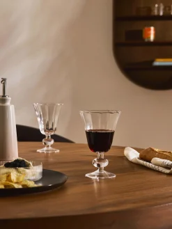 Set di 4 bicchieri da vino in vetro soffiato Tulya