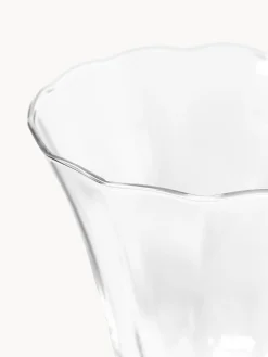 Set di 4 bicchieri da vino in vetro soffiato Tulya